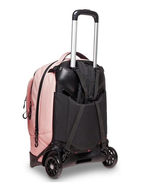 LOGO NEW PLUG Mochila trolley de 2 ruedas desmontable malva p&aacute;lido - Mochilas con ruedas