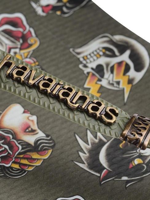 TOP TRIBO Chanclas TOP negro/musgo - Zapatos Hombre