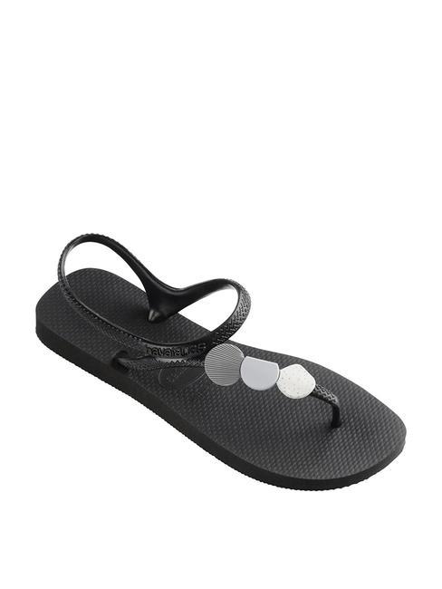 FLASH URBAN PLUS sandalias flip flop negro negro - Zapatos Mujer