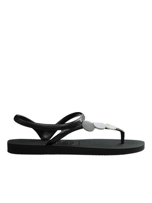 FLASH URBAN PLUS sandalias flip flop negro negro - Zapatos Mujer