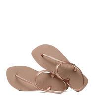 HAVAIANAS FLASH URBAN  sandalias flip flop rosa / oro - Zapatos Mujer - 4