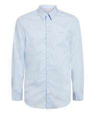 GUESS CORE  Camisa de algod&oacute;n el&aacute;stico v&iacute;a a&eacute;rea azul - Camisas de hombre - 3