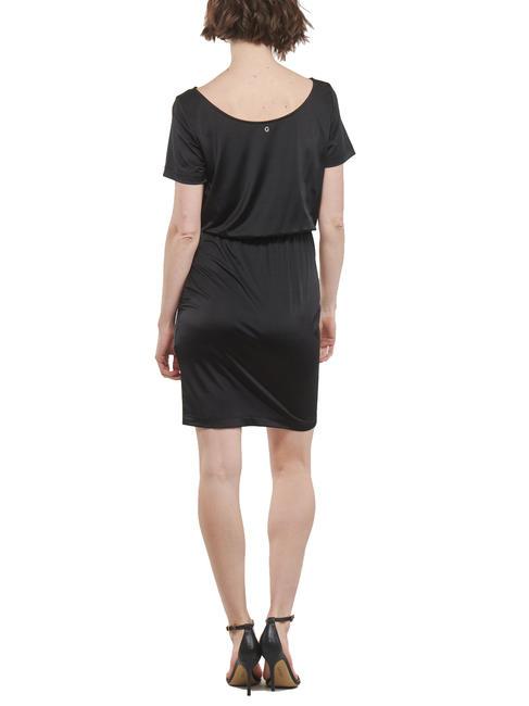 GATHERING POPLIA Vestido el&aacute;stico de manga corta jetbla - Ropa de mujer