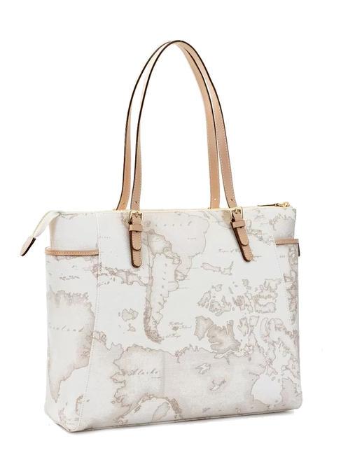 GEO WHITE bolso de hombro grande blanco - Bolsos Mujer