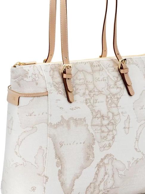 GEO WHITE bolso de hombro grande blanco - Bolsos Mujer
