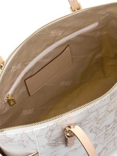 GEO WHITE bolso de hombro grande blanco - Bolsos Mujer