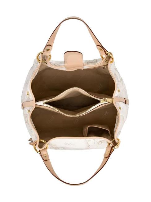 GEO WHITE Bolso mediano con bandolera blanco - Bolsos Mujer