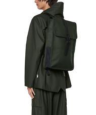 RAINS BACKPACK Mochila impermeable, soporte para pc de 15" verduras - Mochilas para port&aacute;til - 5