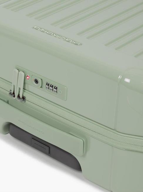 PQ-LIGHT Trolley de cabina ultrafino VERDE - Equipaje de mano