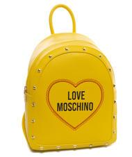 LOVE MOSCHINO LOGO CUORE mochila amarillo - Bolsos Mujer - 4