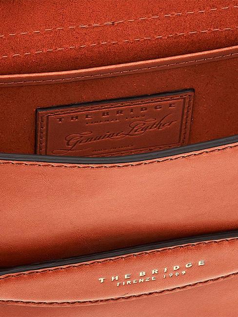 BETTINA Minibolso de hombro, en piel herrumbre ab. oro - Bolsos Mujer