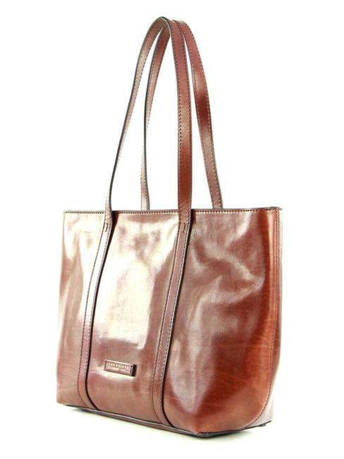 VITTORIA Bolso de compras de cuero BROWN - Bolsos Mujer
