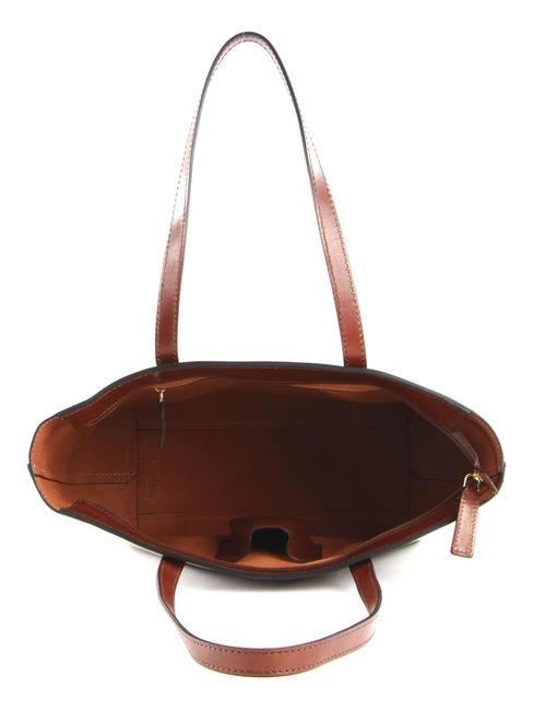 VITTORIA Bolso de compras de cuero BROWN - Bolsos Mujer