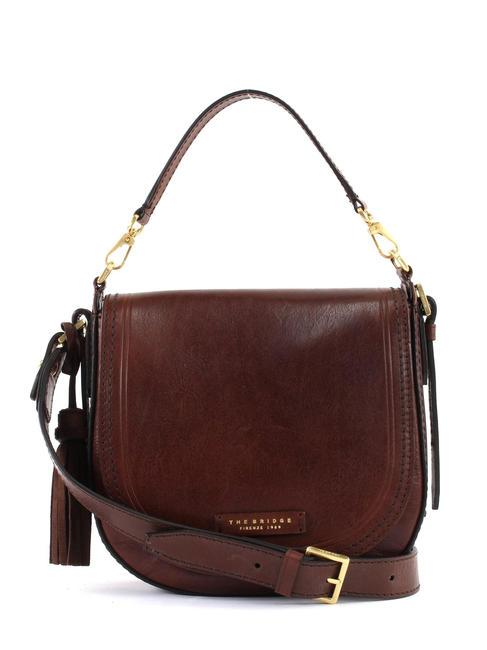 PEARLDISTRICT Bolso doble función en piel BROWN - Bolsos Mujer