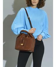 THE BRIDGE STORY DONNA Bolso bombonera en piel BROWN - Bolsos Mujer - 5