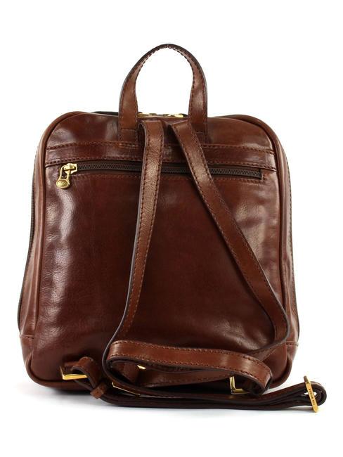 STORY DONNA Mochila de cuero BROWN - Bolsos Mujer