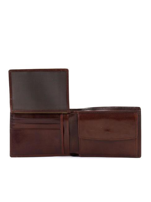 STORY UOMO Cartera de piel con solapa y monedas BROWN - Carteras Mujer