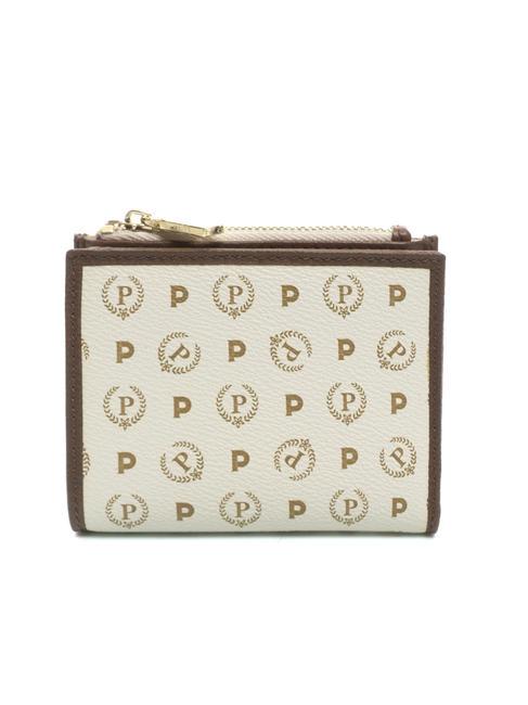 HERITAGE Cartera compacta marfil / marr&oacute;n - Carteras Mujer