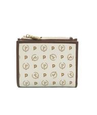 POLLINI HERITAGE Cartera compacta marfil / marr&oacute;n - Carteras Mujer - 3