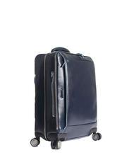 PIQUADRO BLUE SQUARE Trolley para equipaje de mano de piel, soporte para PC de 15,6" azul - Equipaje de mano - 4