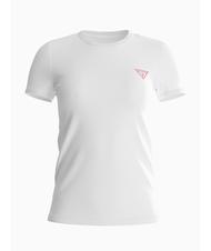 GUESS MINI TRIANGLE Camiseta slim fit purwhite - camiseta - 4