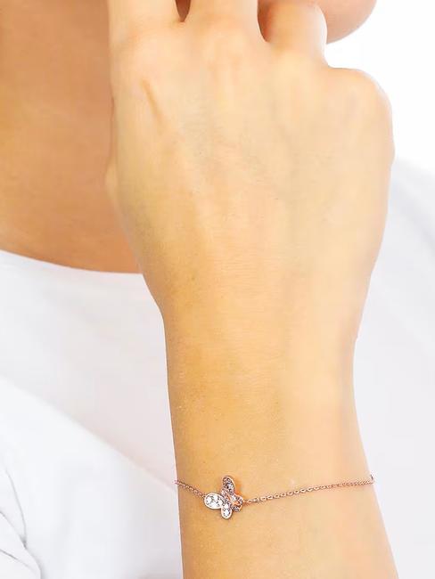 FARFALLE Pulsera de circonitas azules y blancas. Rosa - Pulseras