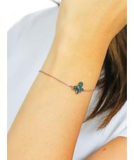 AMEN FARFALLE Pulsera de circonitas azules y blancas. Rosa - Pulseras - 2