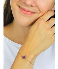AMEN FARFALLE Pulsera de circonitas moradas Rosa - Pulseras - 2