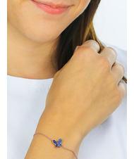 AMEN FARFALLE Pulsera de circonitas azules y blancas. - Pulseras