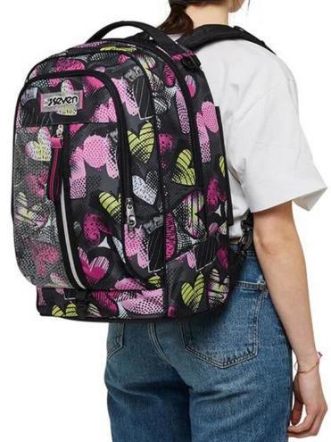 JACK KIDDIE CRUSH Mochila trolley desmontable 3 en 1, con ruedas triples IBIS ROSE - Mochilas con ruedas