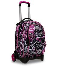 SEVEN JACJ CHULKY Mochila con trolley desmontable VIOLETA ROSA - Mochilas con ruedas - 2