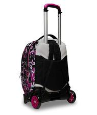 SEVEN JACJ CHULKY Mochila con trolley desmontable VIOLETA ROSA - Mochilas con ruedas - 3