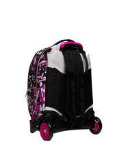 SEVEN JACJ CHULKY Mochila con trolley desmontable VIOLETA ROSA - Mochilas con ruedas - 4