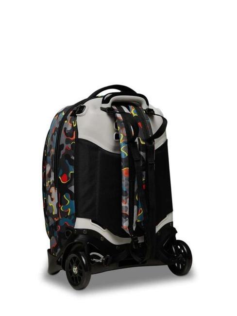 JACK DYE ON Mochila con trolley desmontable naranja roja - Mochilas con ruedas