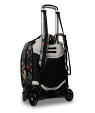SEVEN JACK DYE ON Mochila con trolley desmontable naranja roja - Mochilas con ruedas - 5