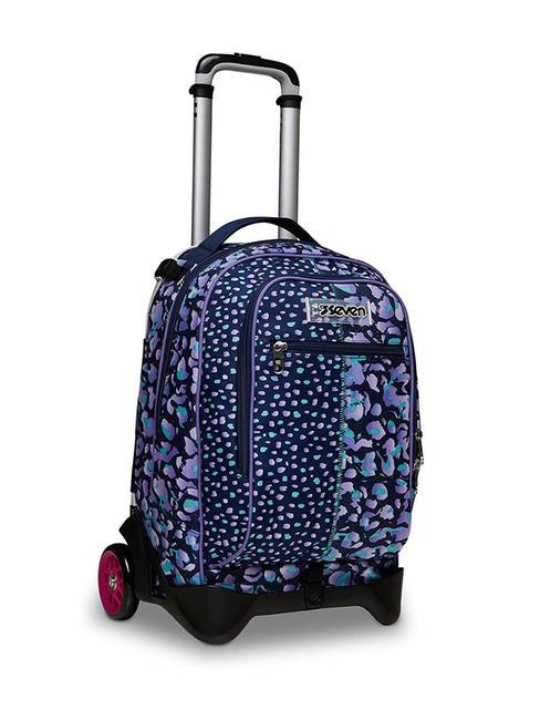 JACK ZIPLY Mochila Trolley Desmontable Violeta - Mochilas con ruedas