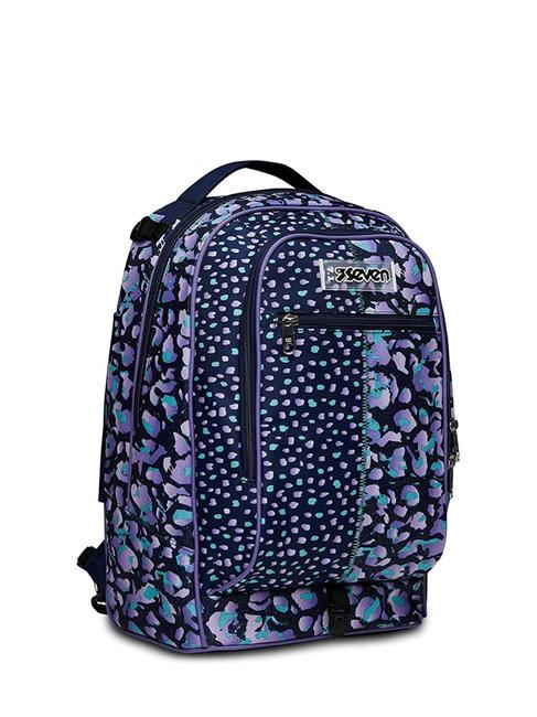 JACK ZIPLY Mochila Trolley Desmontable Violeta - Mochilas con ruedas