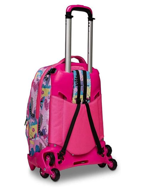 CLACK IT GIRL JACK Mochila con trolley desmontable agua de mar - Mochilas con ruedas