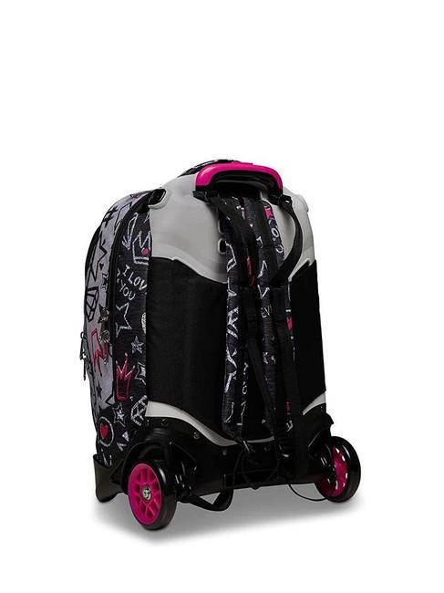 JACK ZIPPER GLAMY Mochila Trolley Desmontable steelgray - Mochilas con ruedas