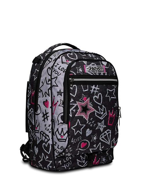 JACK ZIPPER GLAMY Mochila Trolley Desmontable steelgray - Mochilas con ruedas