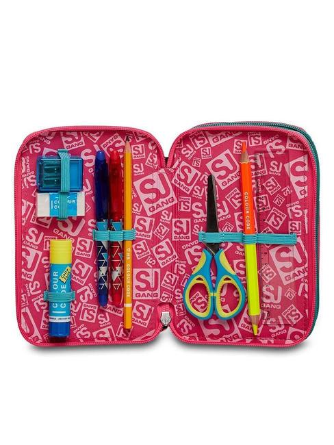 COLOR Estuche con kit escolar completo flor de cactus - Estuches y Accesorios