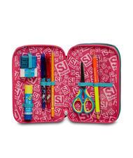 SJGANG COLOR Estuche con kit escolar completo flor de cactus - Estuches y Accesorios - 3