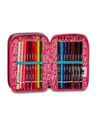 SJGANG COLOR Estuche con kit escolar completo flor de cactus - Estuches y Accesorios - 4
