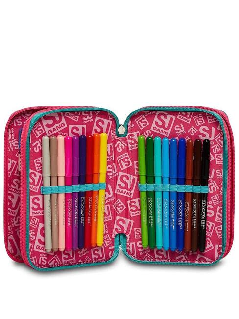 COLOR Estuche con kit escolar completo flor de cactus - Estuches y Accesorios