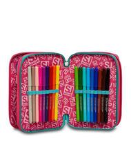 SJGANG COLOR Estuche con kit escolar completo flor de cactus - Estuches y Accesorios - 5