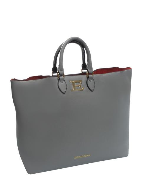NATASHA Bolso shopper de mano, con bandolera gris - Bolsos Mujer