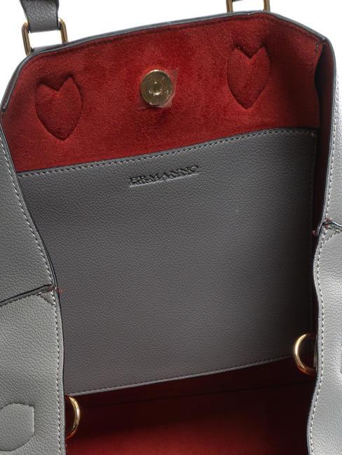 NATASHA Bolso shopper de mano, con bandolera gris - Bolsos Mujer
