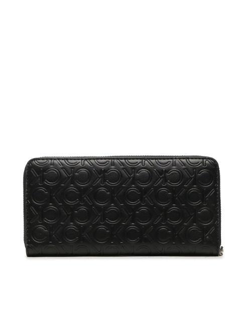 CK MUST Cartera con cremallera alrededor ckblack - Carteras Mujer