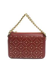 TOSCA BLU MILANO Bolso de piel con tachuelas rojo oscuro - Bolsos Mujer - 4