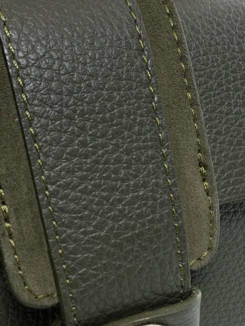 DUBROVNIK Minibaúl baúl de piel militar - Bolsos Mujer